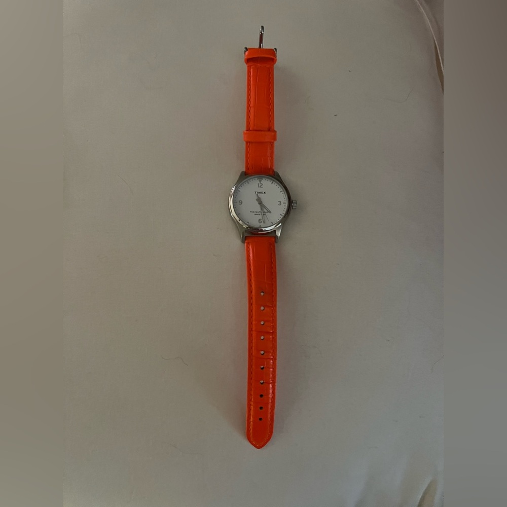 Timex watch orange band